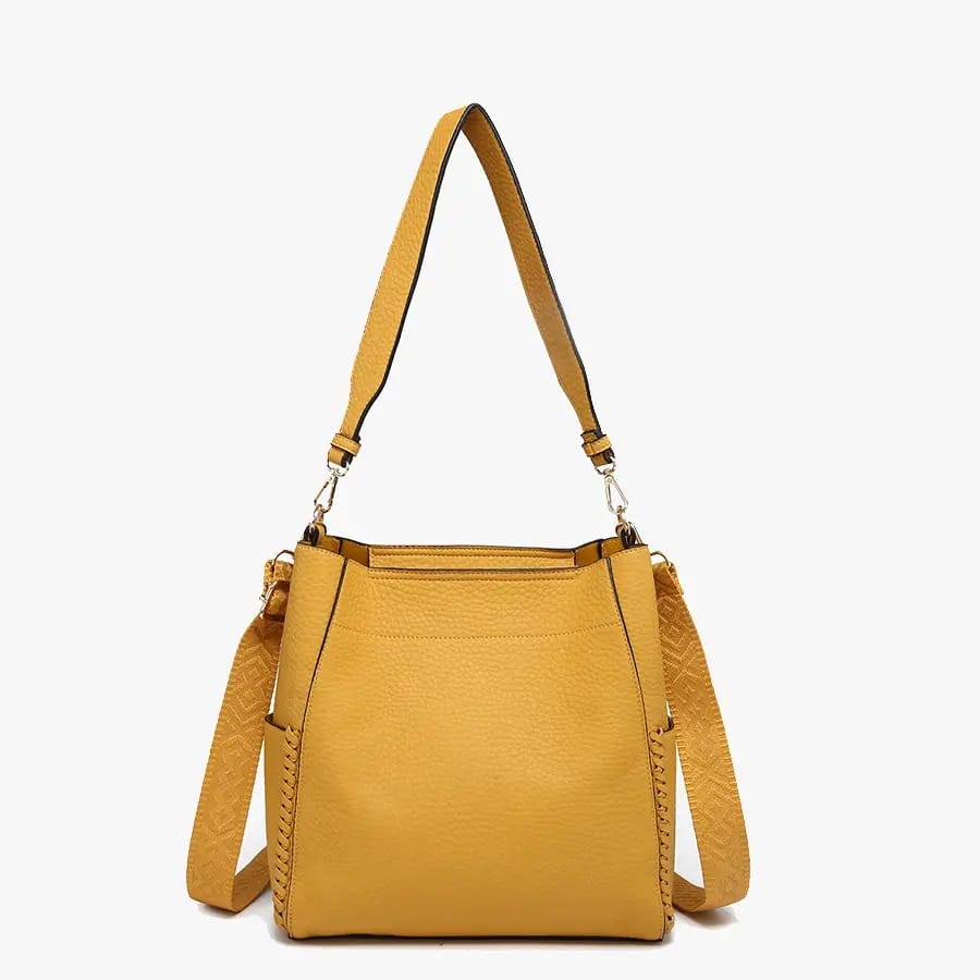 Jen & Co Bags Jen & Co Penny 2-in-1 Bucket Vegan Leather Bag - Multiple Colors Jen & Co Penny 2-in-1 Bucket Vegan Leather Bag - Multiple Colors