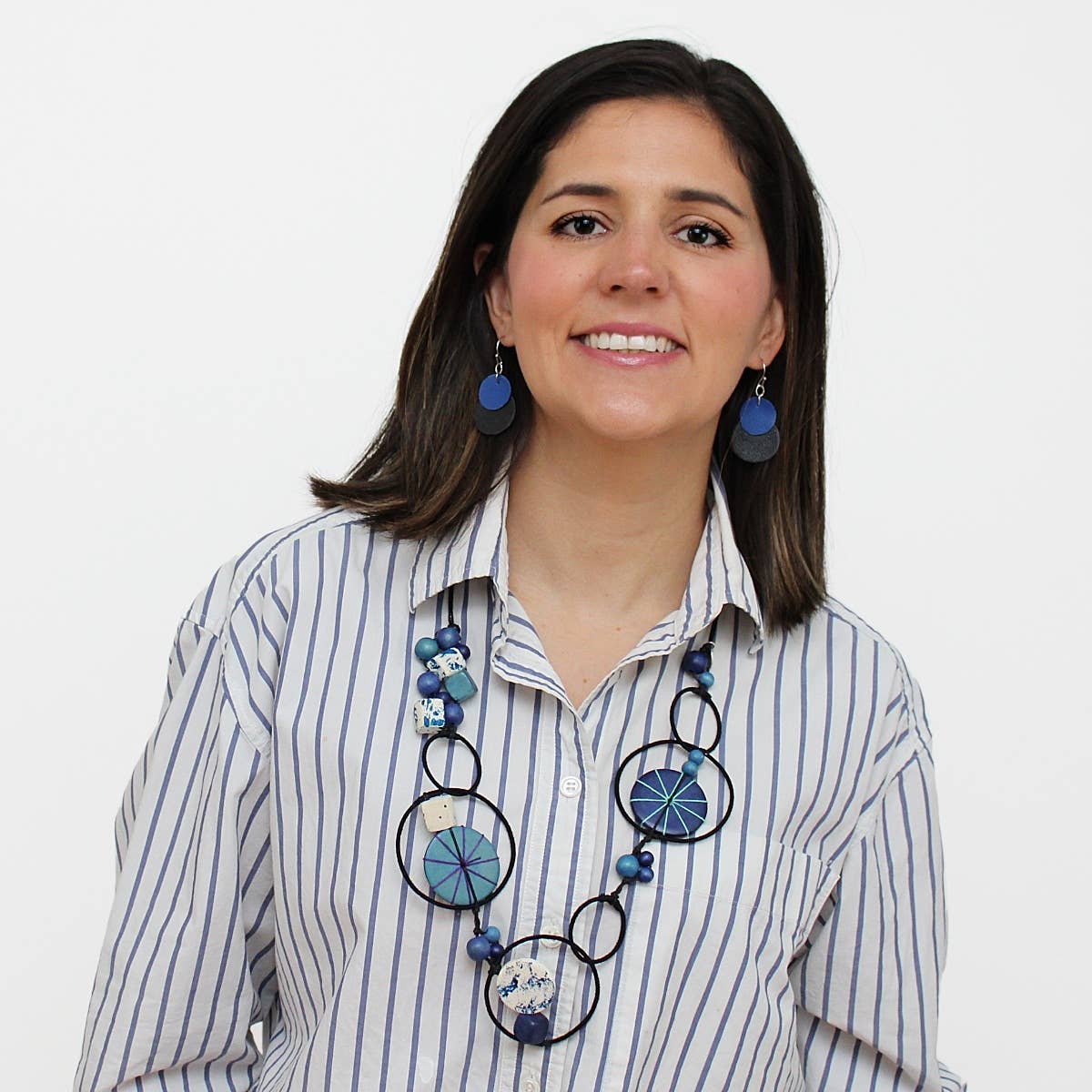 Sylca Hayden Disk Necklace - Multiple Colors