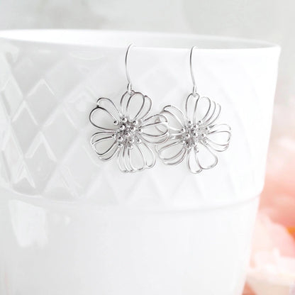 Pocket of Posies Looping Daisy Earrings - Multiple Colors