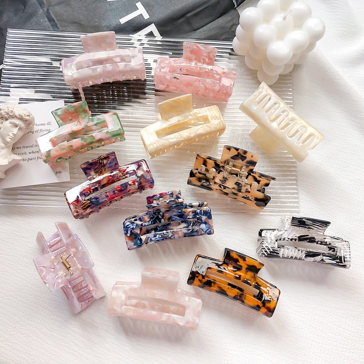 ACCITY Hair Clip Medium Classic Square Hair Claw - Multiple Colors Medium Classic Square Hair Claw - Multiple Colors