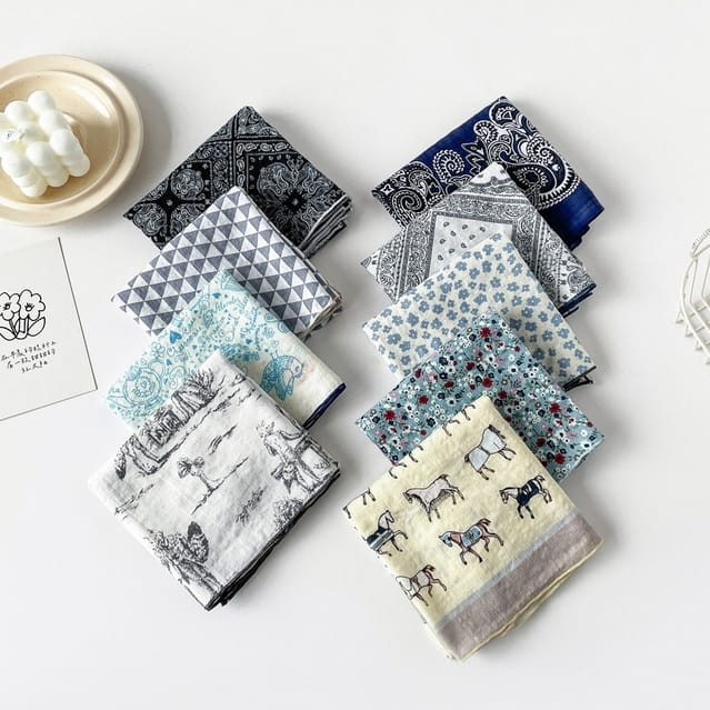 ACCITY Scarves Versatile Square Head Scarf - Multiple Patterns Versatile Square Head Scarf - Multiple Patterns