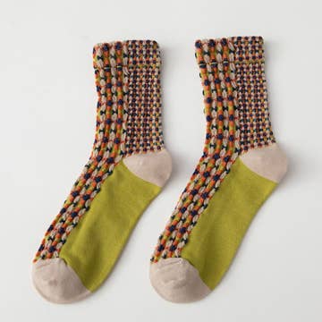 Funkyrel Limited Socks Color Pop Textured Crew Socks - Multiple Colors 00386782 Color Pop Textured Crew Socks - Multiple Colors
