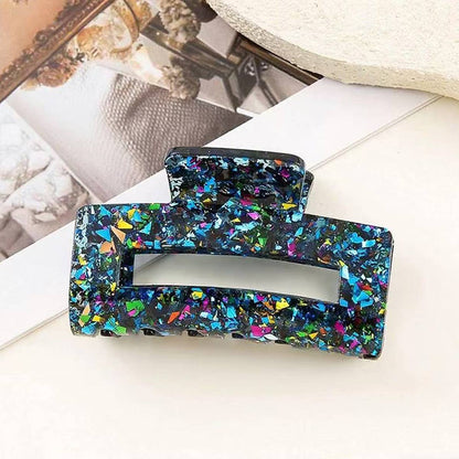 ACCITY Hair Clip Square Sequin Hollow Hair Claw - Multiple Colors Square Sequin Hollow Hair Claw - Multiple Colors