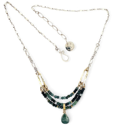 Art By Any Means Saltwater Blue Tourmaline Pendant Necklace
