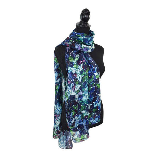 Dupatta Orion Stained Glass Silk Scarf - Multiple Colors