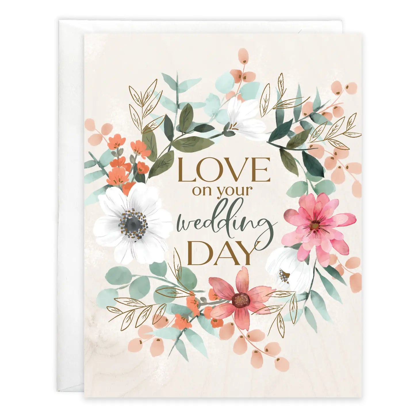 Gina B Designs Cards Wedding Wreath Wedding Greeting Card 08923102 Wedding Wreath Wedding Greeting Card