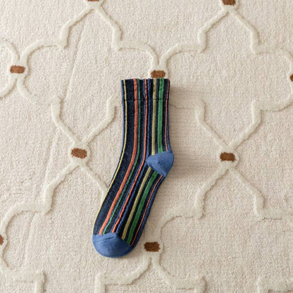 Bohemian Vertical Striped Socks - Multiple Colors