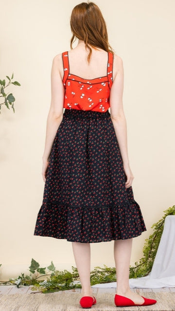 Tulip.B Long Ruffle Skirt