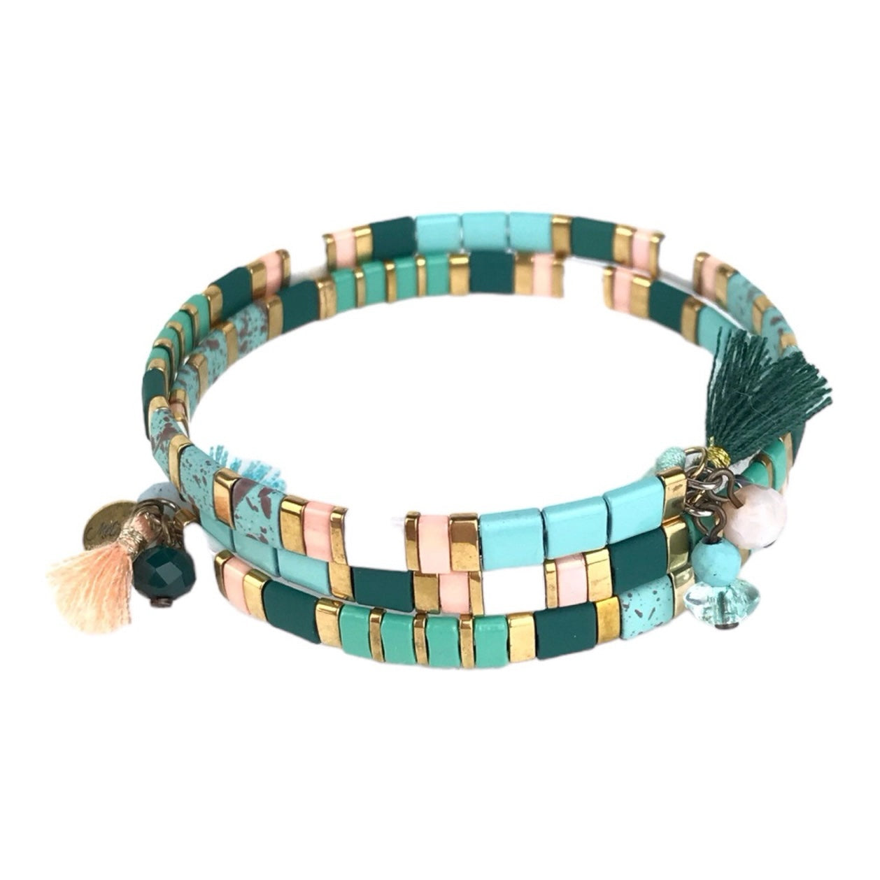 Melizi Jewelry Tinted Hematite and Crystal Bracelet
