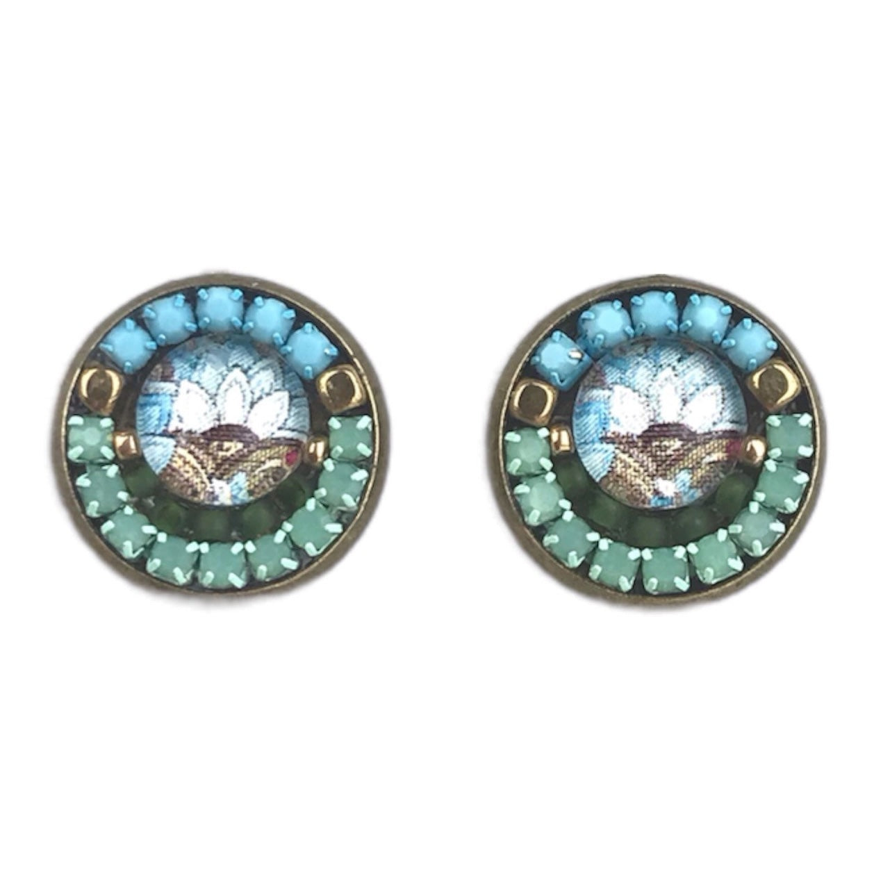 Melizi Jewelry Capri Button Stud Earrings