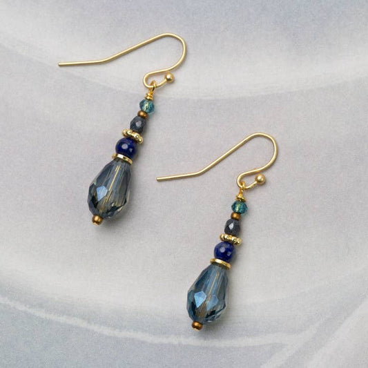 Anne Vaughan Starry Night Crystal Drop Earring