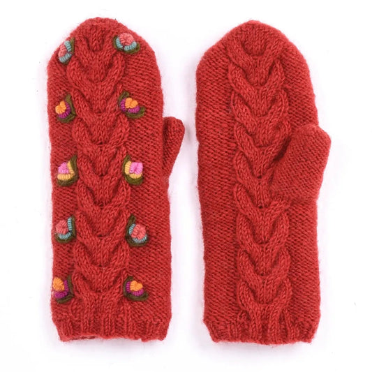 Lost Horizons Knitwear Ingrid Wool Knit Mittens - Multiple Colors