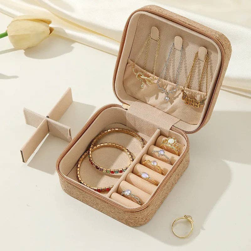 Dipped Shop Bags Soft Wood Zipper Jewelry Case Soft Wood Zipper Jewelry Case