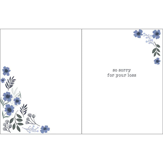 Gina B Designs Cards Deepest Blue Flowers Sympathy Greeting Card 64265182 Deepest Blue Flowers Sympathy Greeting Card