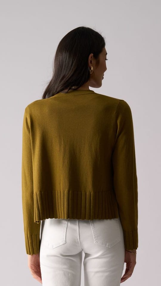 FOIL Cardigans Foil Seams Natural Sweater - Multiple Colors Foil Seams Natural Sweater - Multiple Colors