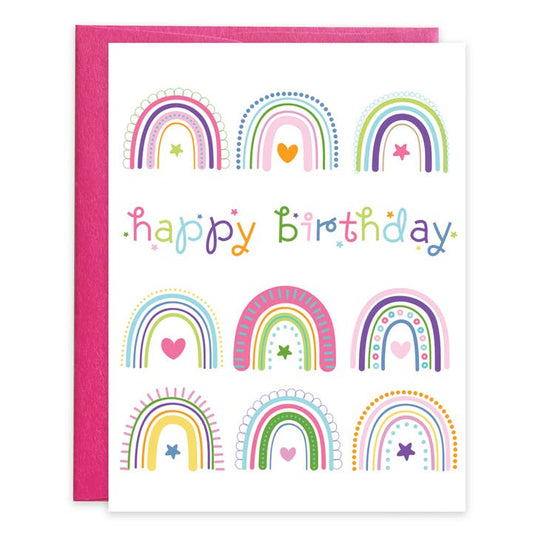 Gina B Designs Rainbows Birthday Card