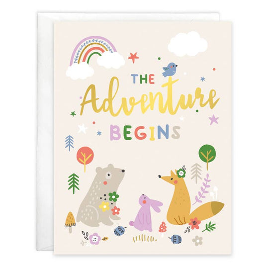 Gina B Designs Adventure Begins Baby Card