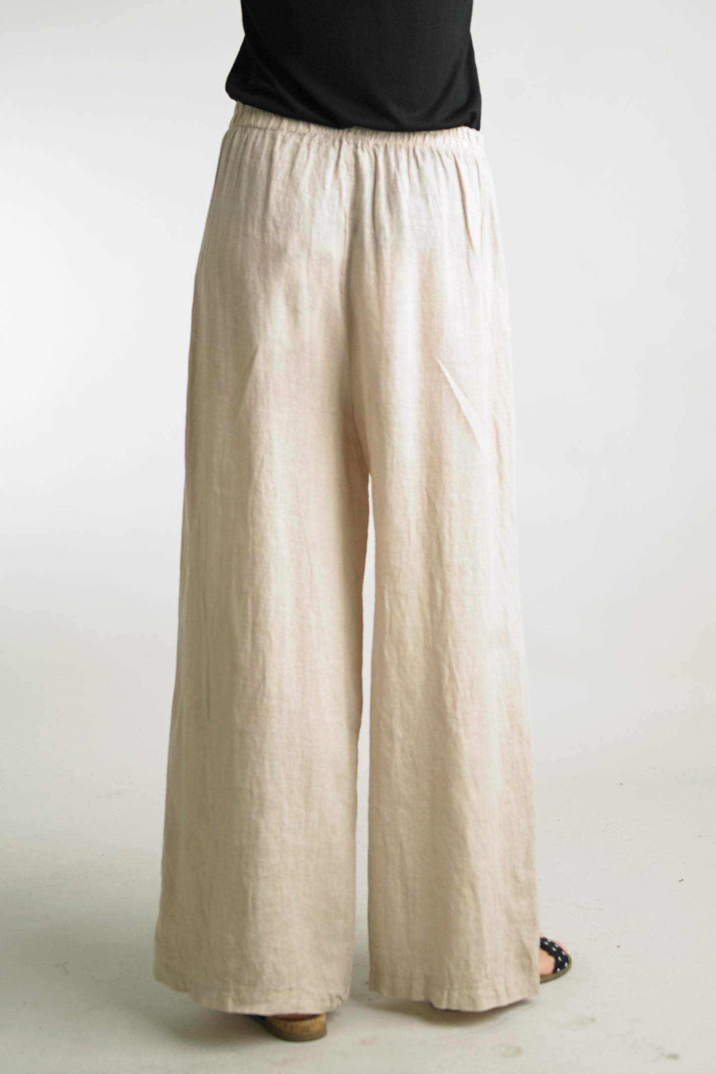 Tempo Paris Wide Leg Linen Pant - Multiple Colors