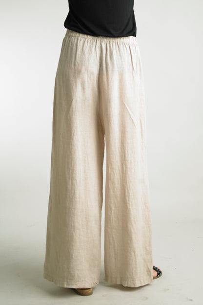 Tempo Paris Wide Leg Linen Pant - Multiple Colors