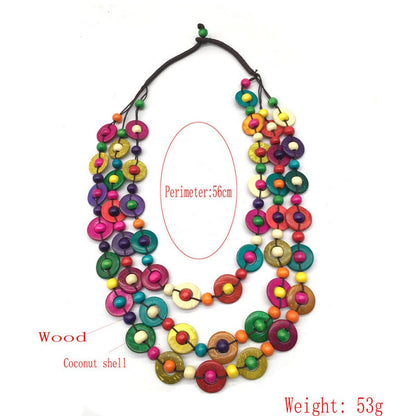 ACCITY Necklaces Hand Woven Triple Strand Necklace Hand Woven Triple Strand Necklace