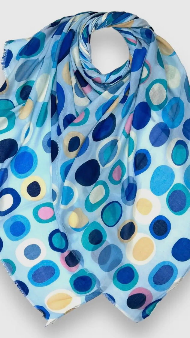 London Scarves Retro Style Dots Scarf - Multiple Colors