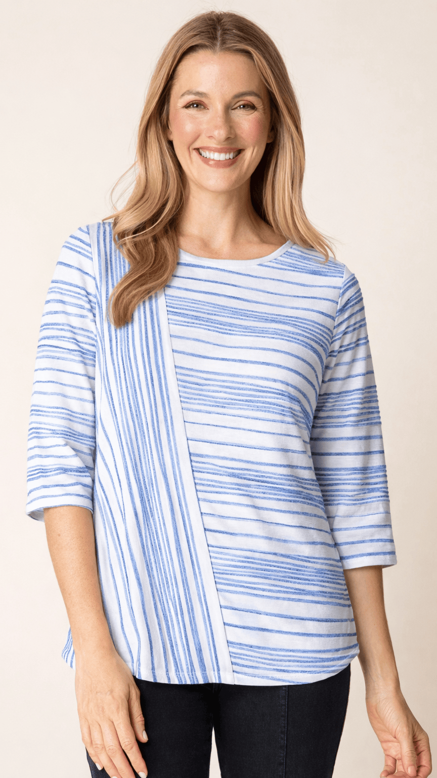 Habitat Tees Habitat Scatter Stripe Blurred Lines Tee - Multiple Colors 90110174 Habitat Scatter Stripe Blurred Lines Tee - Multiple Colors