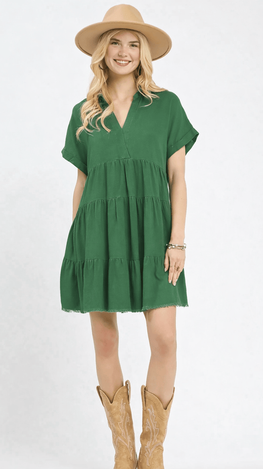 Umgee Dresses Umgee Ruffle Tiered Dress Umgee Ruffle Tiered Dress