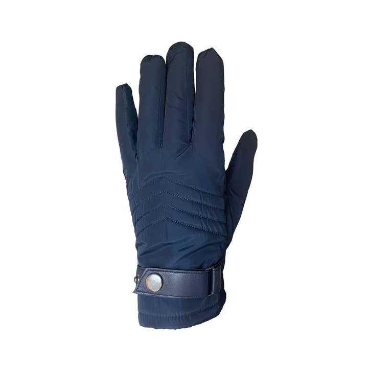 Sterling Quilted Ladies Gloves with Strap Detail - Multiple Colors