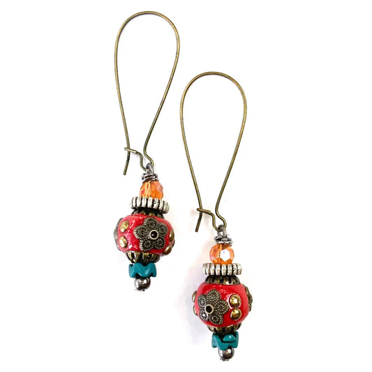 Multi Bead Earrings