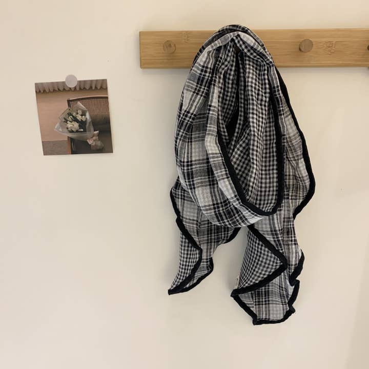 Lightweight Checkered Autumn Scarf - Multiple Colors