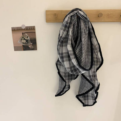 Lightweight Checkered Autumn Scarf - Multiple Colors