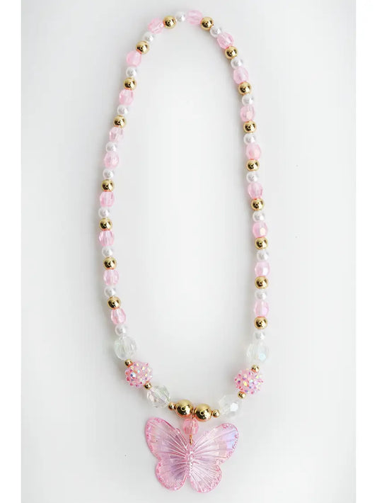 Sparkle Sisters Butterfly Pendant Necklace