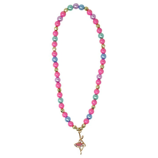 Pink Poppy Ballet Dance Necklace