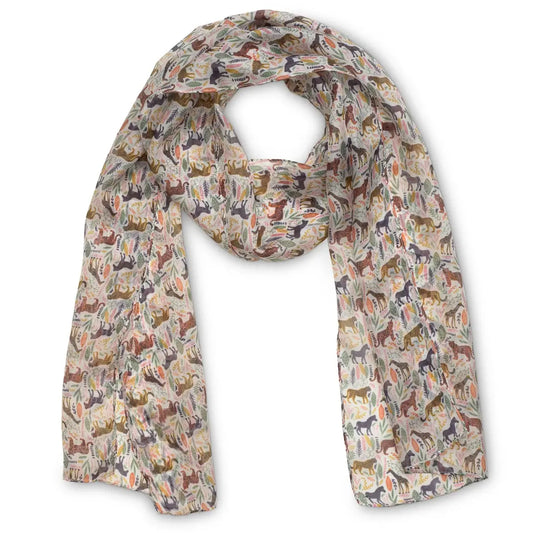 Quintessential Scarves Quintessential Safari Cream Silk Scarf Quintessential Safari Cream Silk Scarf