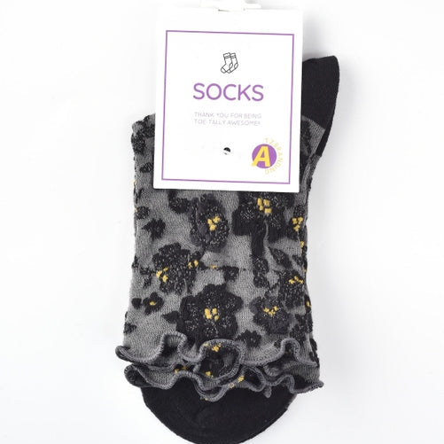 Capsule Bloom Texture Crew Socks - Multiple Colors