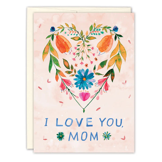 Biely & Shoaf Cards Floral Heart Mother's Day Greeting Card 01220574 Floral Heart Mother's Day Greeting Card