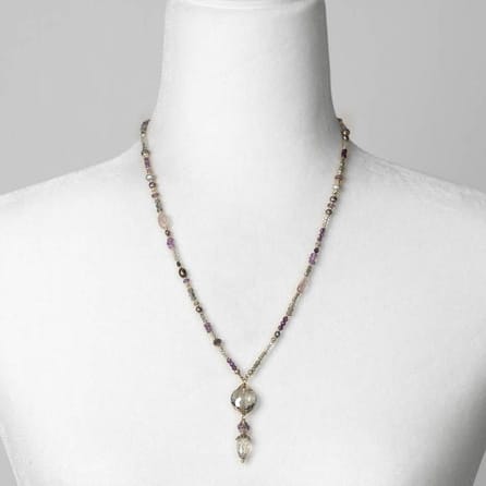 Anne Vaughan Designs Jewelry Necklaces Anne Vaughan Reflections Crystal Herringbone Collage Necklace 25319390 Anne Vaughan Reflections Crystal Herringbone Collage Necklace