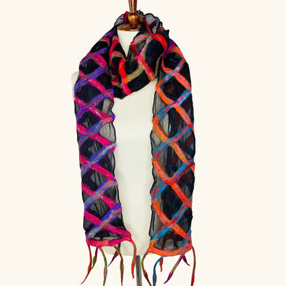 Pomegranate Moon Stained Glass Scarf