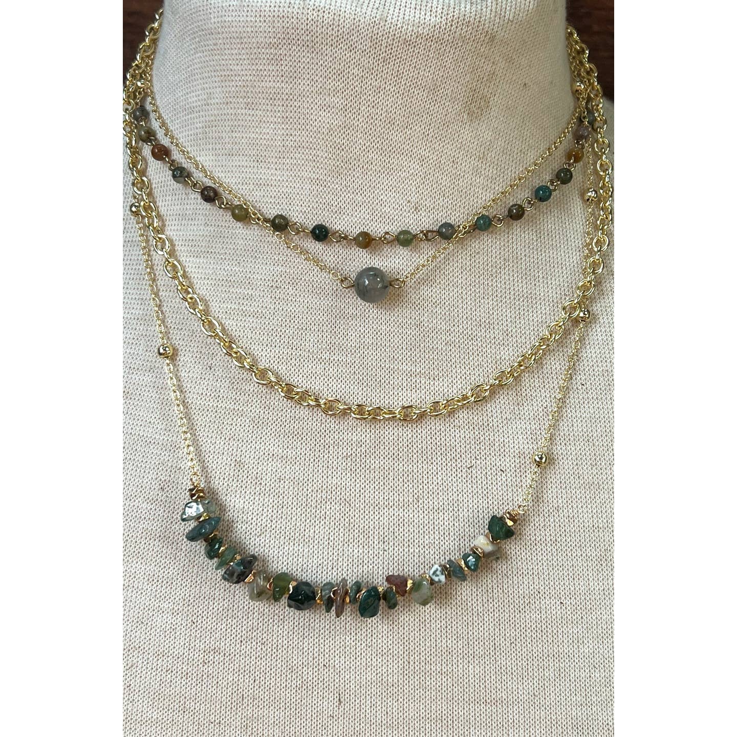 India Agate Palmer Necklace