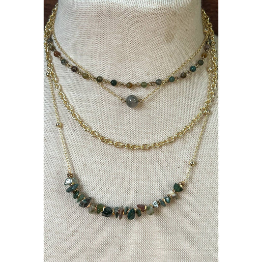 India Agate Palmer Necklace