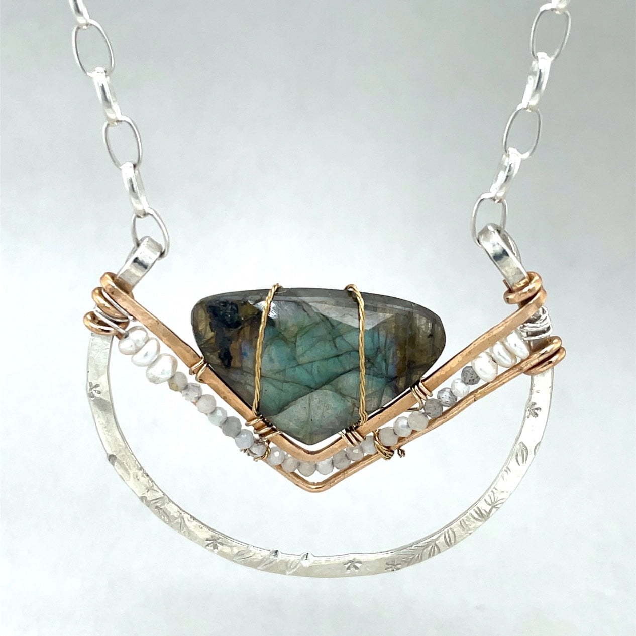 Art By Any Means Bowl of Labradorite Necklace
