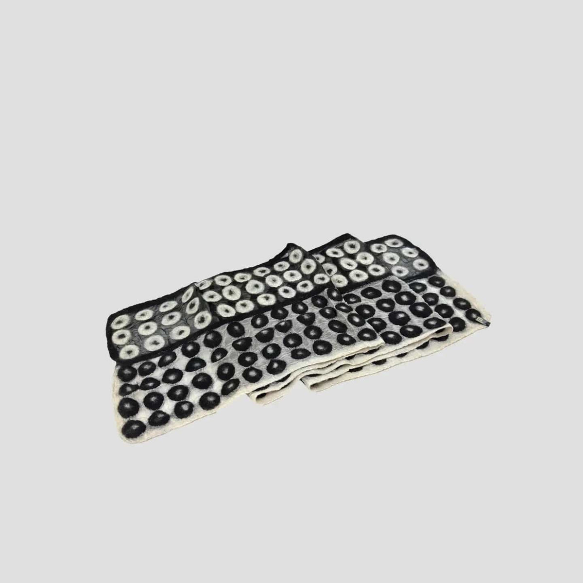 Feltiful Scarves Abstract Circle Felted Chiffon Scarf Abstract Circle Felted Chiffon Scarf