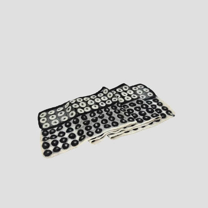 Feltiful Scarves Abstract Circle Felted Chiffon Scarf Abstract Circle Felted Chiffon Scarf