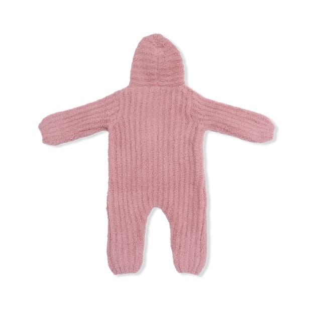 Angel Dear Children's Clothing Angel Dear Chenille Hooded Romper with Stripe Texture - Multiple Colors Angel Dear Chenille Hooded Romper with Stripe Texture - Multiple Colors