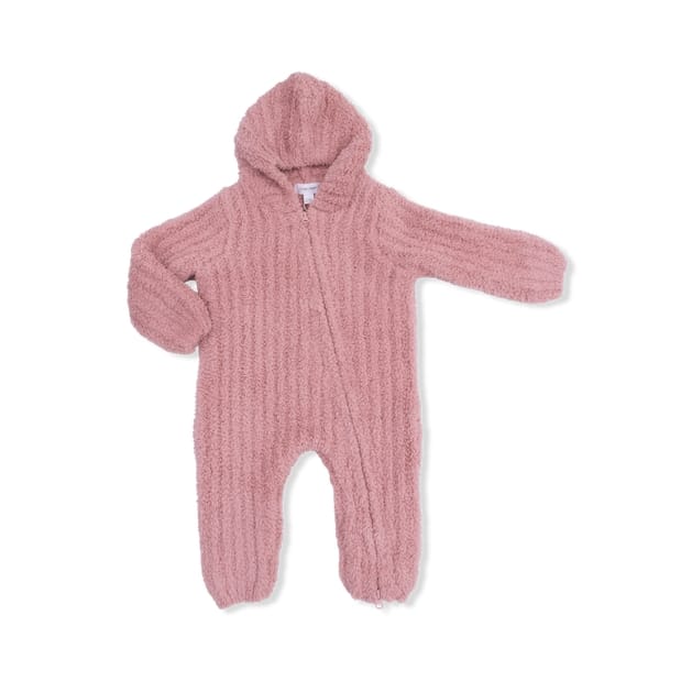 Angel Dear Children's Clothing Angel Dear Chenille Hooded Romper with Stripe Texture - Multiple Colors 09998814 Angel Dear Chenille Hooded Romper with Stripe Texture - Multiple Colors