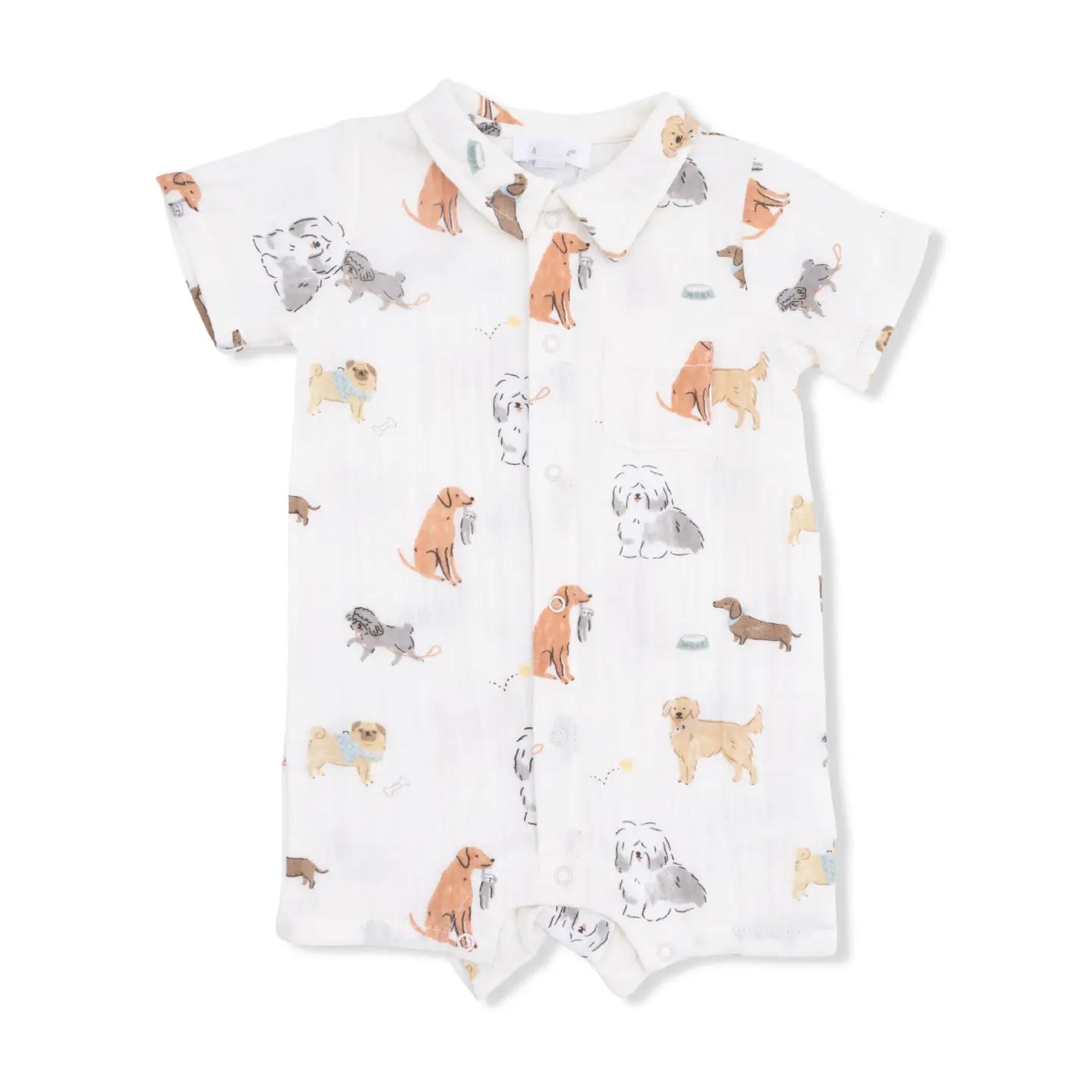 Angel Dear Children's Clothing Angel Dear Polo Shortie - Multiple Prints Angel Dear Polo Shortie - Multiple Prints