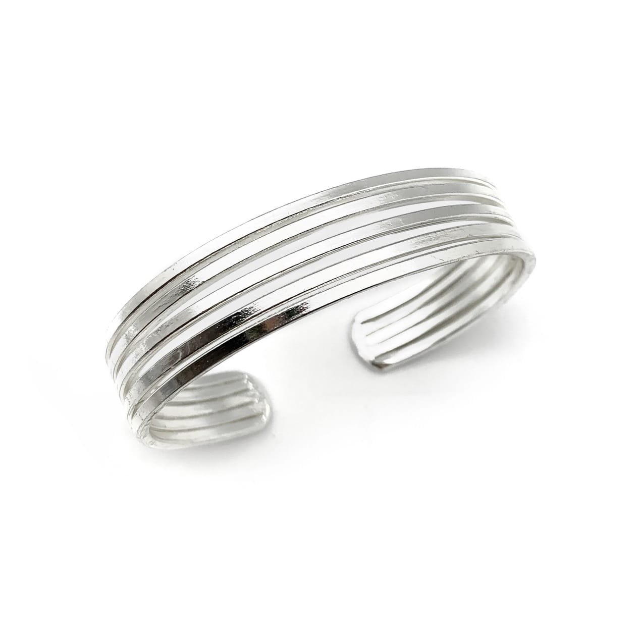 Anju Jewelry Bracelets Anju Jewelry Silver Five Thing Bands Cuff Bracelet 71495902 Anju Jewelry Silver Five Thing Bands Cuff Bracelet silver