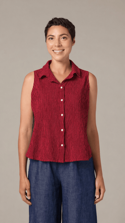 Cut Loose Tanks Cut Loose Grey Stripe Sleeveless Shirt - Multiple Colors 50056926 Cut Loose Grey Stripe Sleeveless Shirt - Multiple Colors