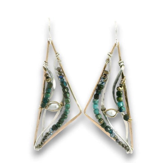 Art By Any Means Earrings Art By Any Means Apatite Apex Drop Earrings Art By Any Means Apatite Apex Drop Earrings