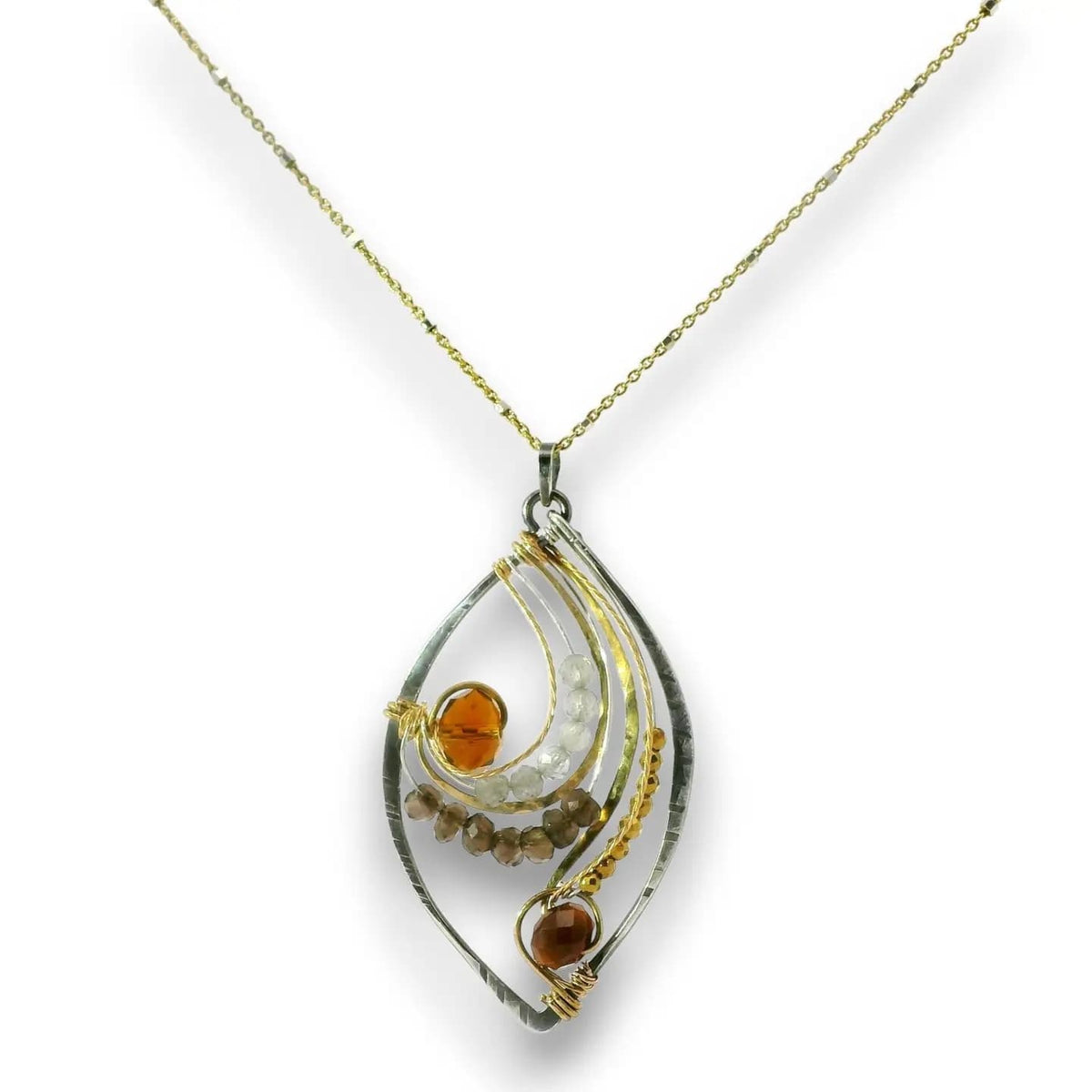 Art By Any Means Necklaces Art By Any Means Autumn Leaves Crystal Necklace Art By Any Means Autumn Leaves Crystal Necklace